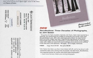 Advertisement for a book and recipient's mailing address on page.